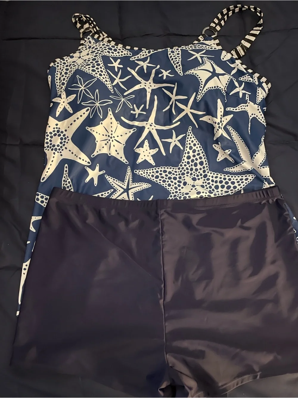 Navy & White Starfish Tankini Set